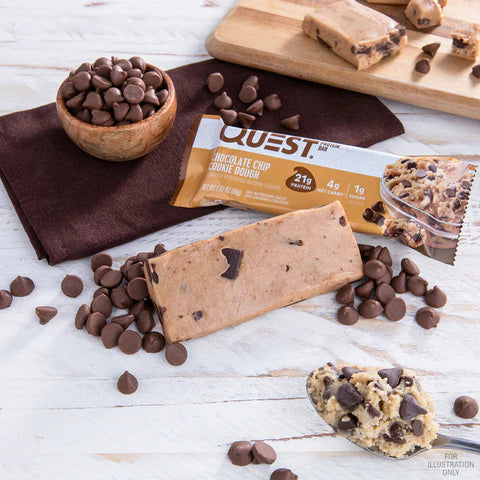 QUEST CHOCOLATE CHIP COOKIE DOUGH PROTEIN BARS