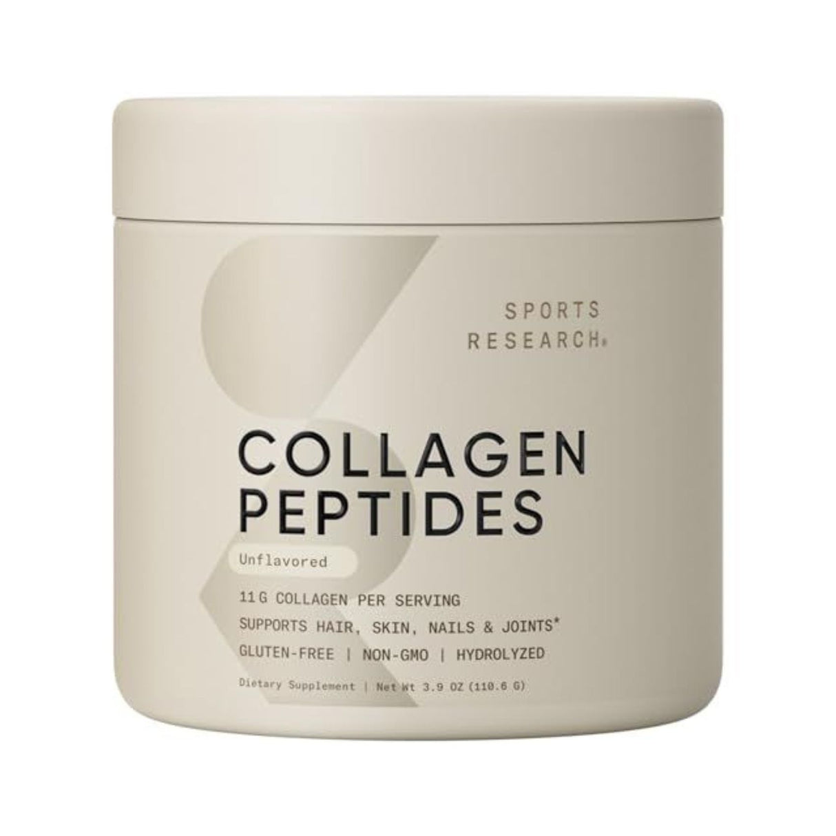 Sports Research Collagen Peptides Unflavored 10 Servings