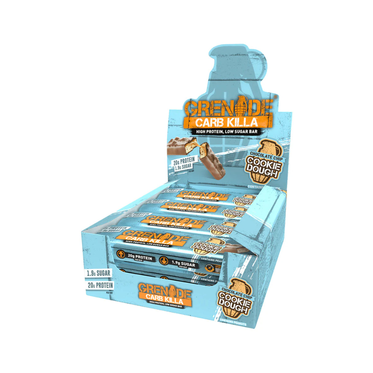 Grenade Carb Killa Protein Bar – Chocolate Chip Cookie Dough 60g