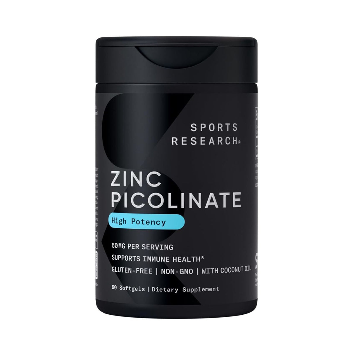 Sports Research Zinc Picolinate 50 mg – 60 Softgels