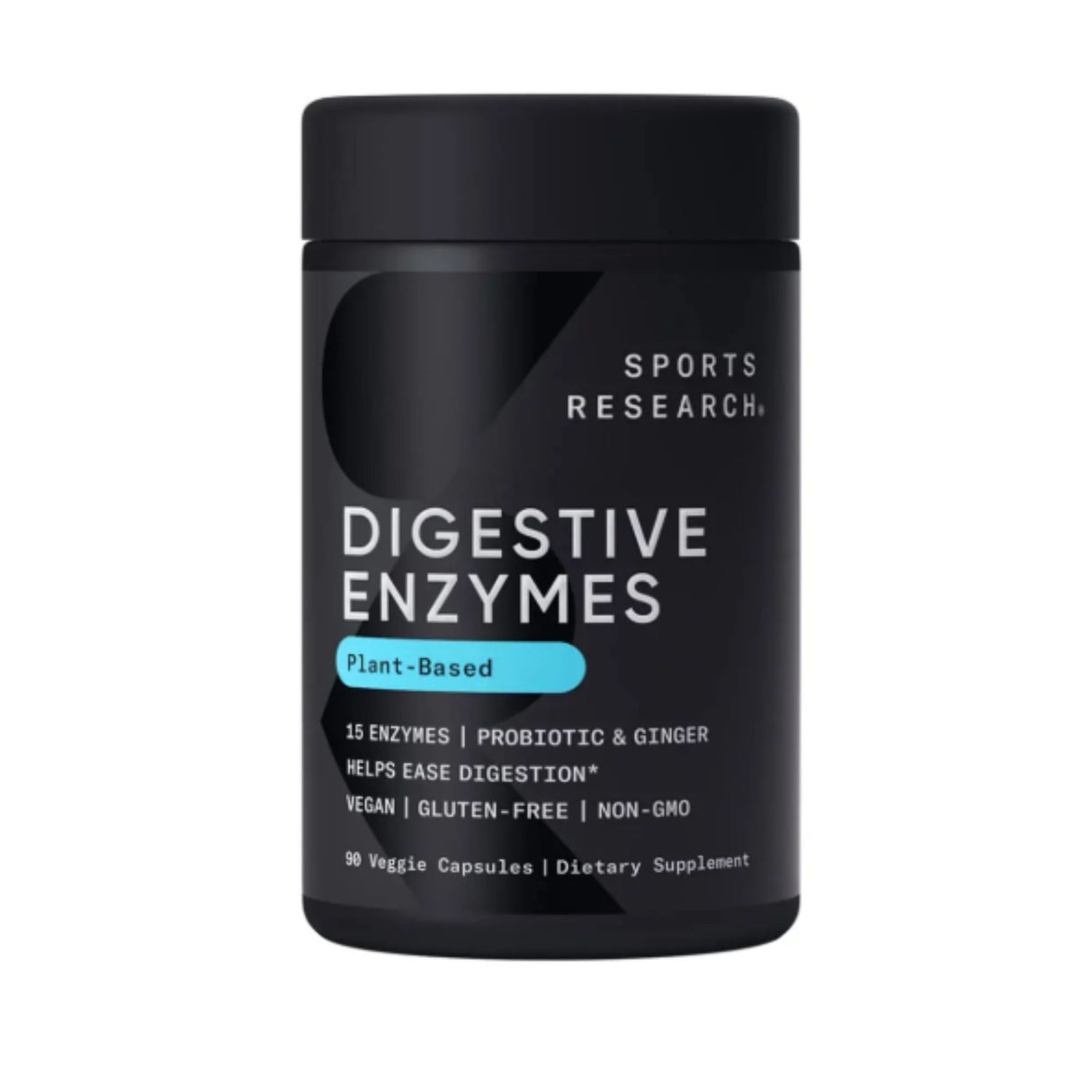 Sports Research Digestive Enzymes + Probiotic – 90 Veggie Capsules