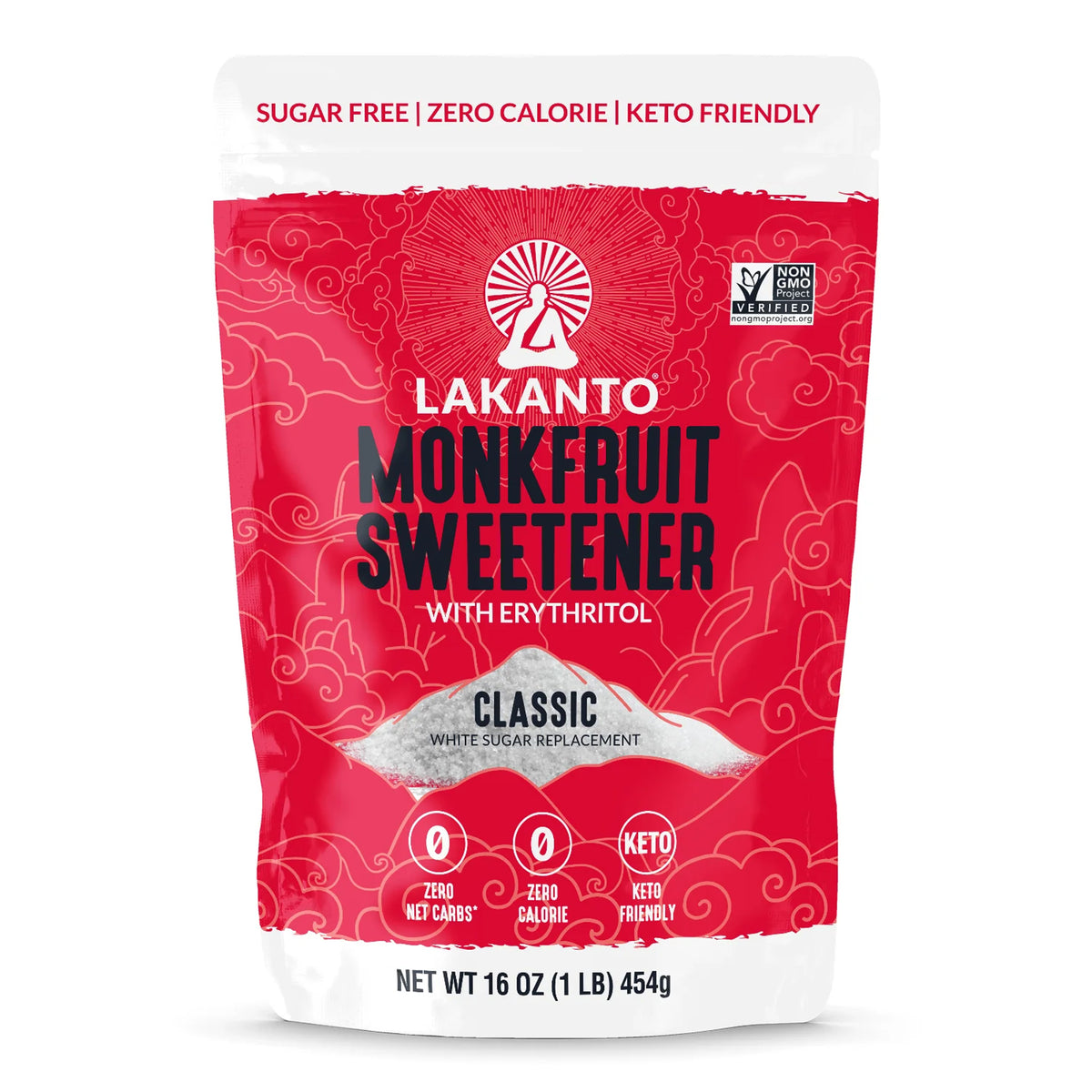 Lakanto Monkfruit Sweetener With Erythritol Classic 454 g