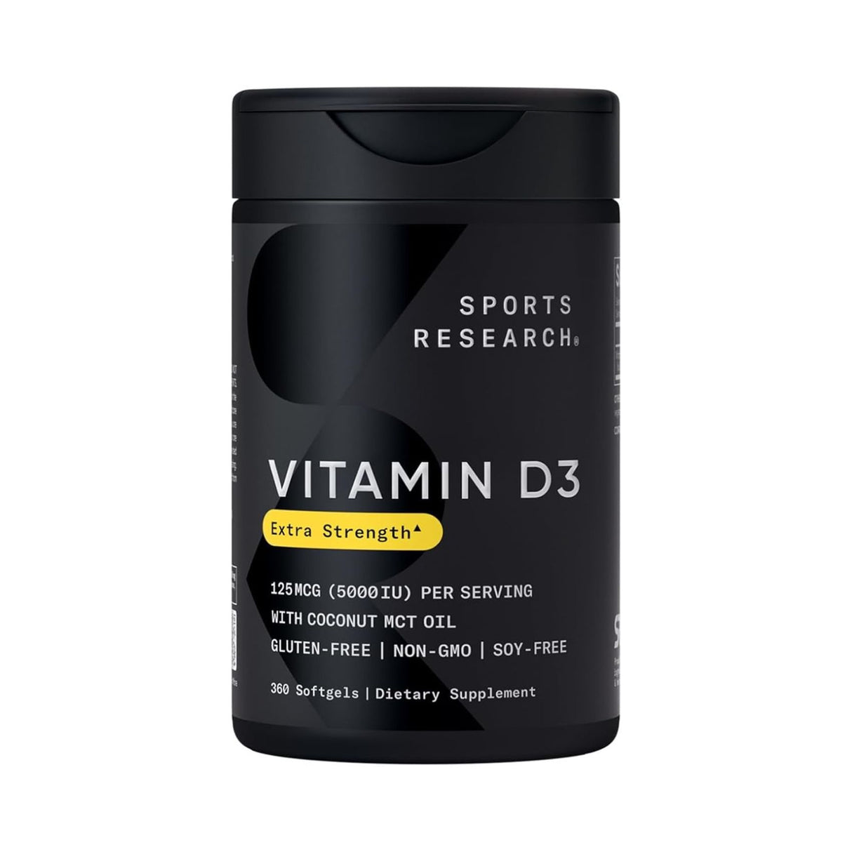 Sports Research Vitamin D3 5000iu Unflavored 360 Softgels
