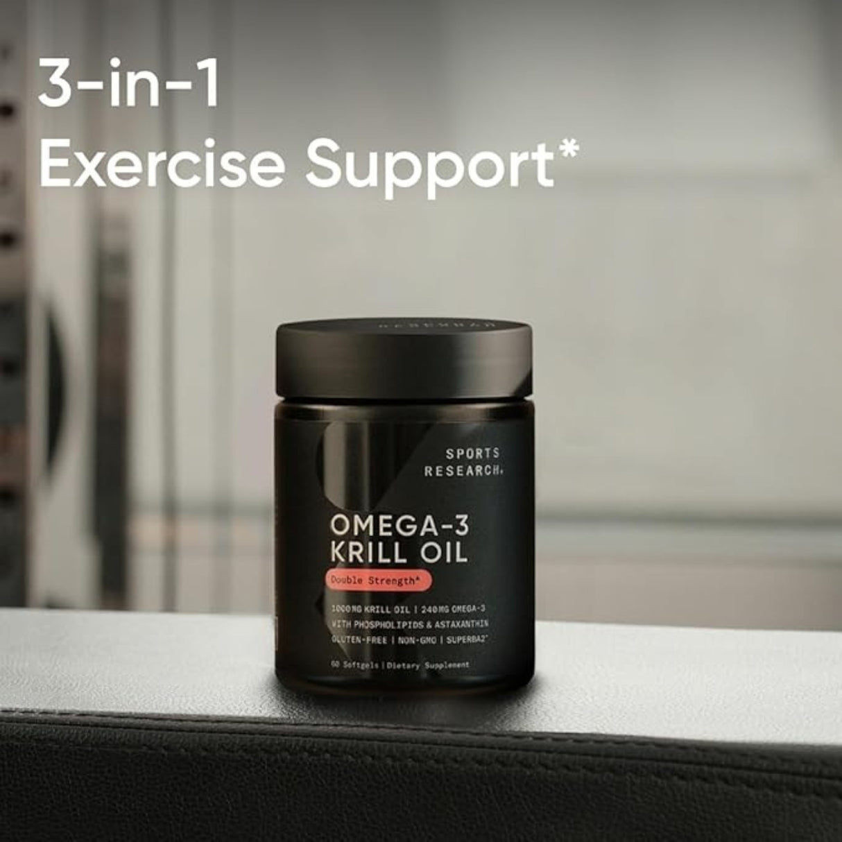 Sports Research Antarctic Krill Oil (Unflavored) – 60 Softgels