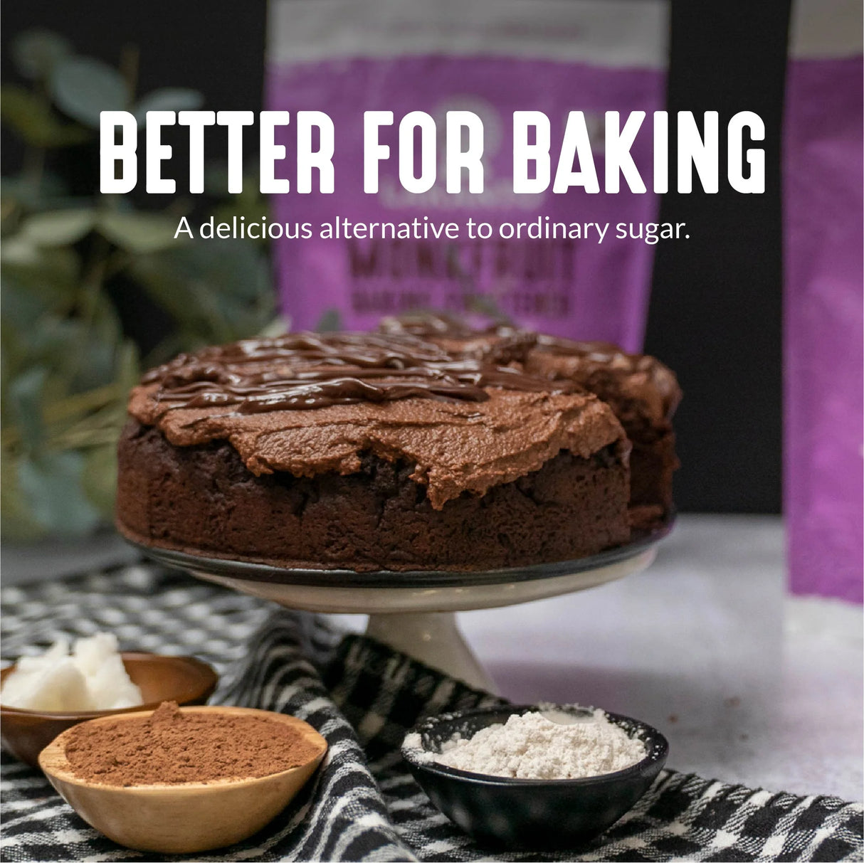 LAKANTO BAKING MONKFRUIT AND ERYTHRITOL SWEETENER - BAKING SUGAR REPLACEMENT (454g)