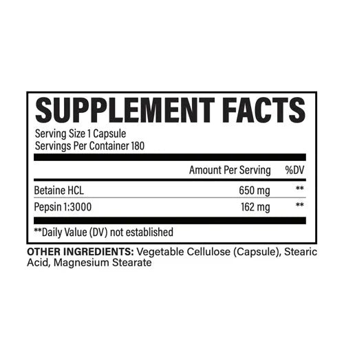 Revive Betaine HCL – 180 Caps - Klouds