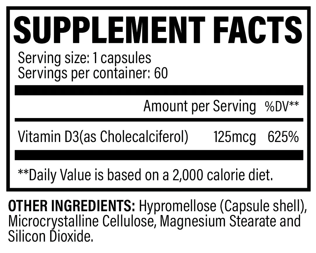 Revive Vitamin D3 – 60 Veg Caps