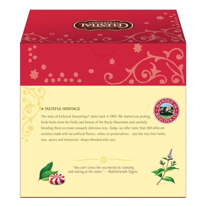Celestial Seasonings Caffeine Free Peppermint Herbal Tea 40 Tea Bags Ramadan Deal - Klouds