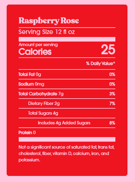 Poppi Raspberry Rose Prebiotic Soda (355ml)