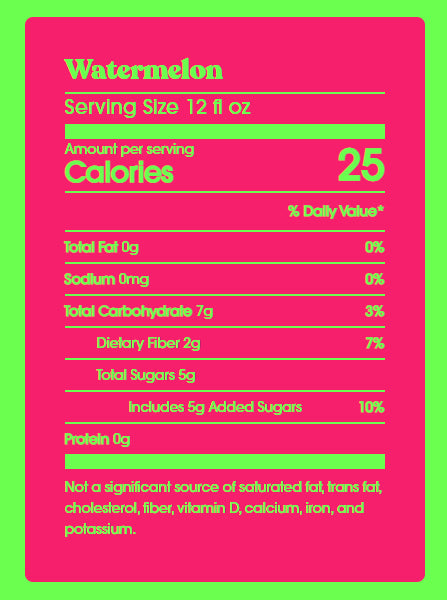 Poppi Watermelon Prebiotic Soda (355ml)