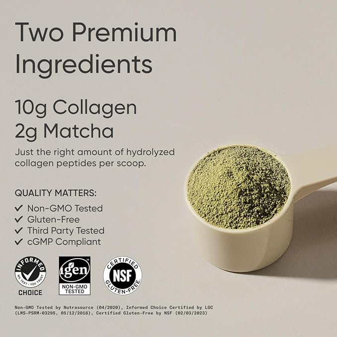 Sports Research Collagen Peptides – Matcha (288g)
