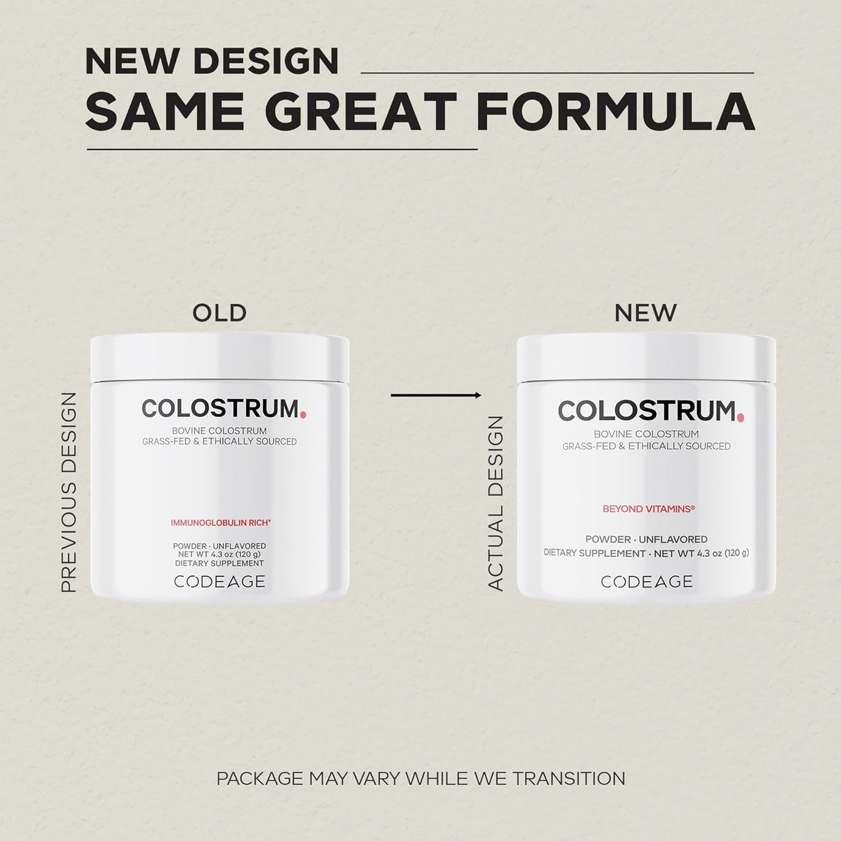 Codeage Grass-Fed Colostrum Powder 120G