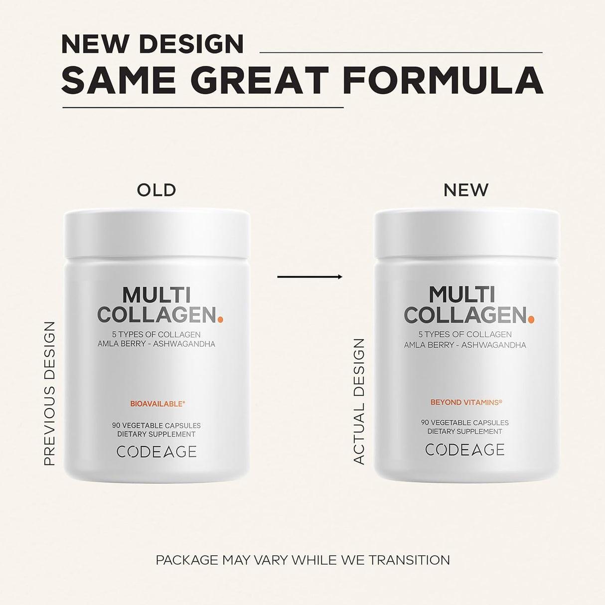Codeage Multi Collagen, 90 Vegetable Capsules