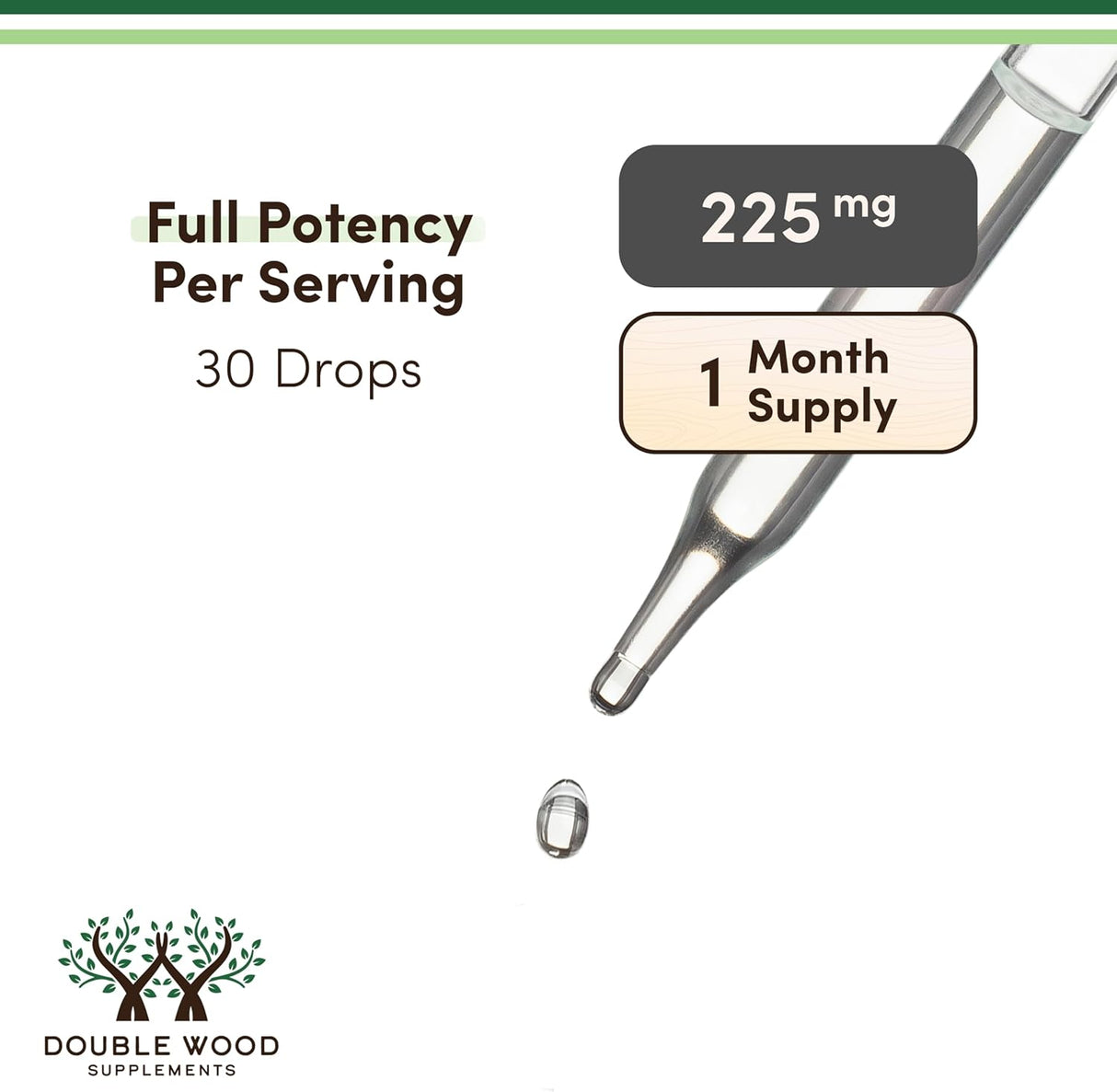 Double Wood Vitamin D3 + K2 Liquid - 5000 IU / 200 mcg 1 fl oz