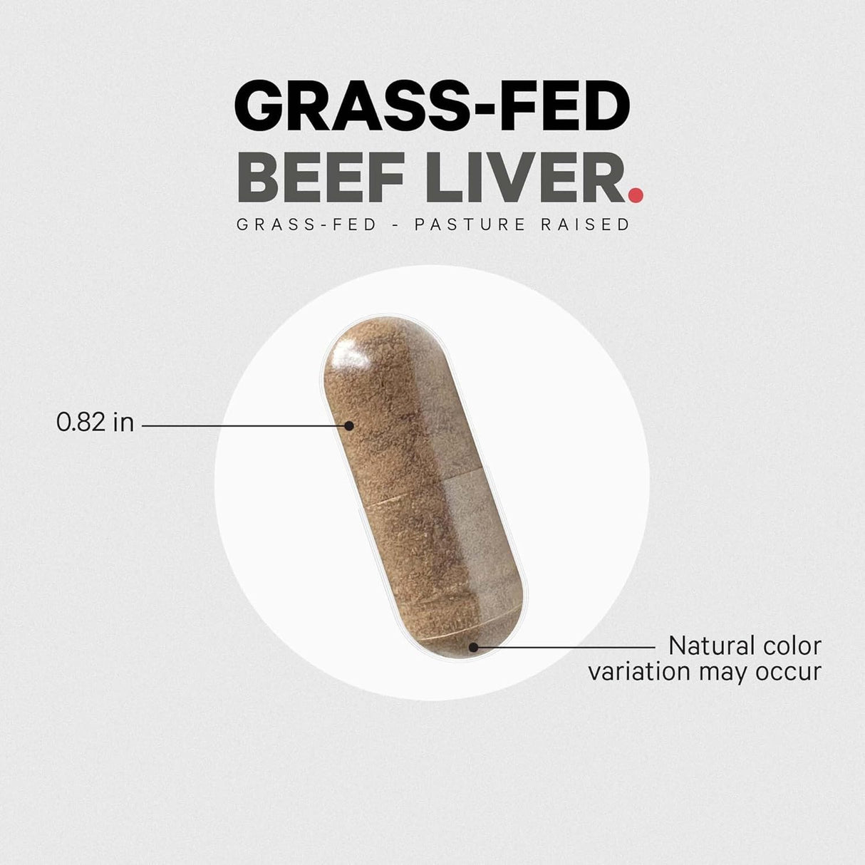 Grass Fed Beef Liver Supplement 180 Capsules