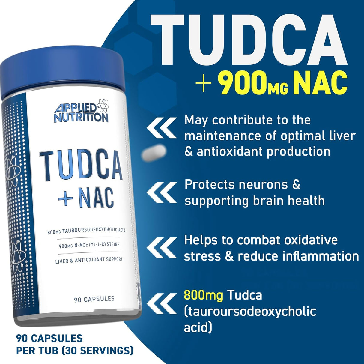 Applied Nutrition TUDCA + NAC - 90 Veg Capsules