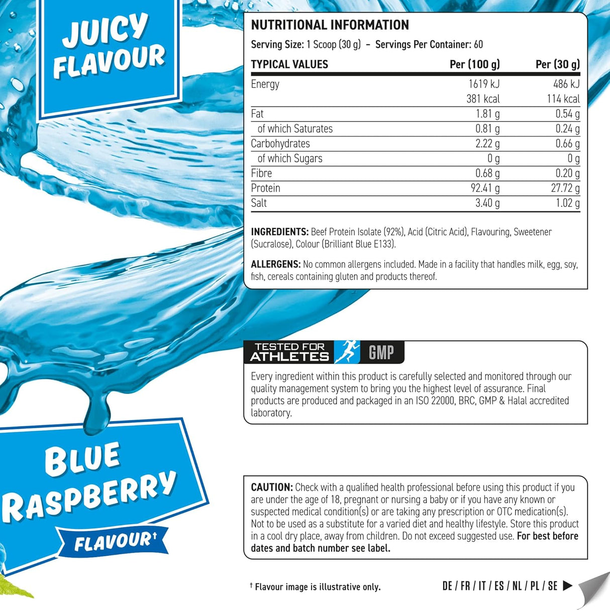 Applied Nutrition Beef XP - Clear Protein Isolate Fruit Juice Style 1.8 Kg