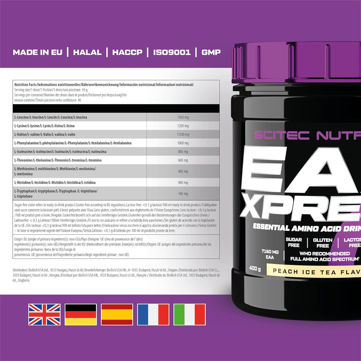 Scitec Nutrition EAA Xpress 400 g - Peach Ice Tea