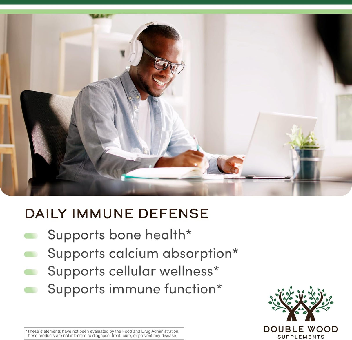 Double Wood Vitamin D3 + K2 Liquid - 5000 IU / 200 mcg 1 fl oz