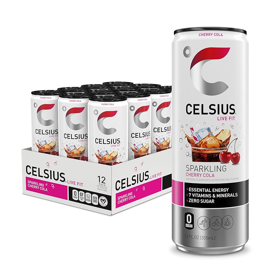 Celsius Rtd Sparkling Pre Workout Thermogenic Energy Drink 355ml Box of 12