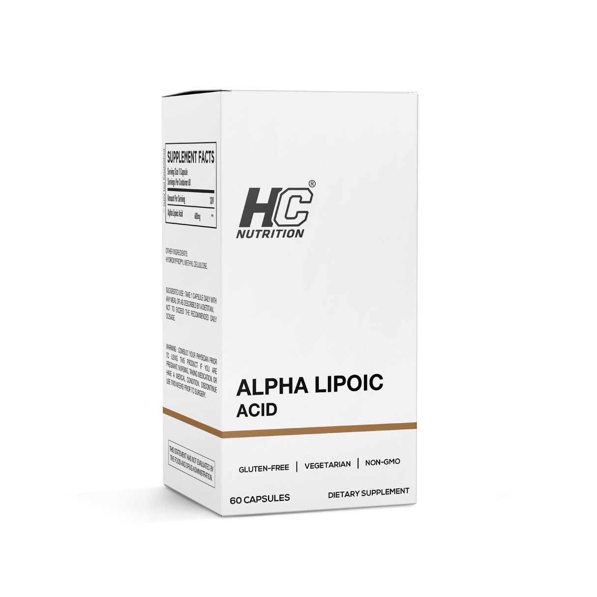HC Nutrition Alpha Lipoic Acid 600mg | 60 Capsules
