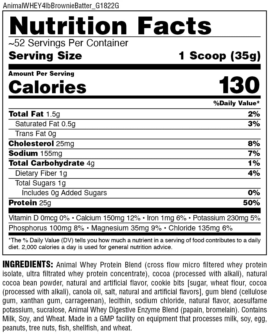 Universal Nutrition Animal Iso Whey Protein Isolate