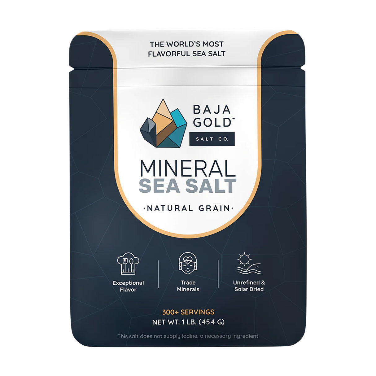 Baja Gold Mineral Sea Salt - Natural Grain 454g