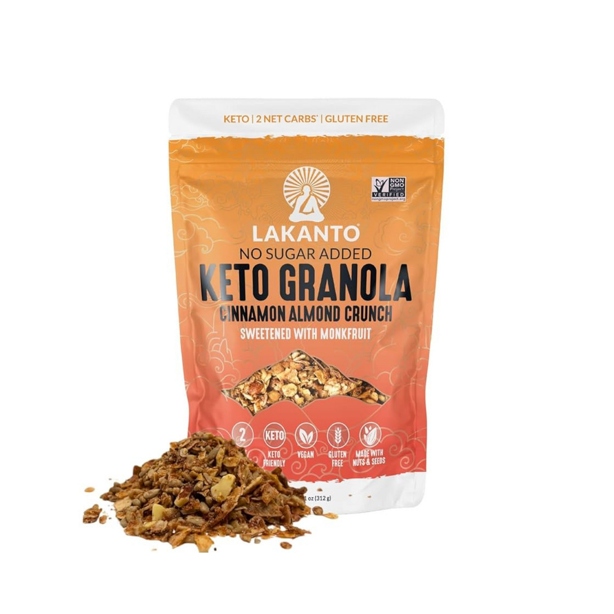 Lakanto Keto Granola Cinnamon Almond Crunch 312g