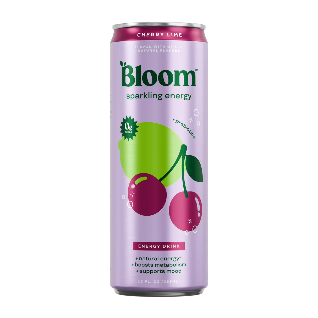 Bloom Nutrition Sparkling Energy Drink 355ml Box of 12