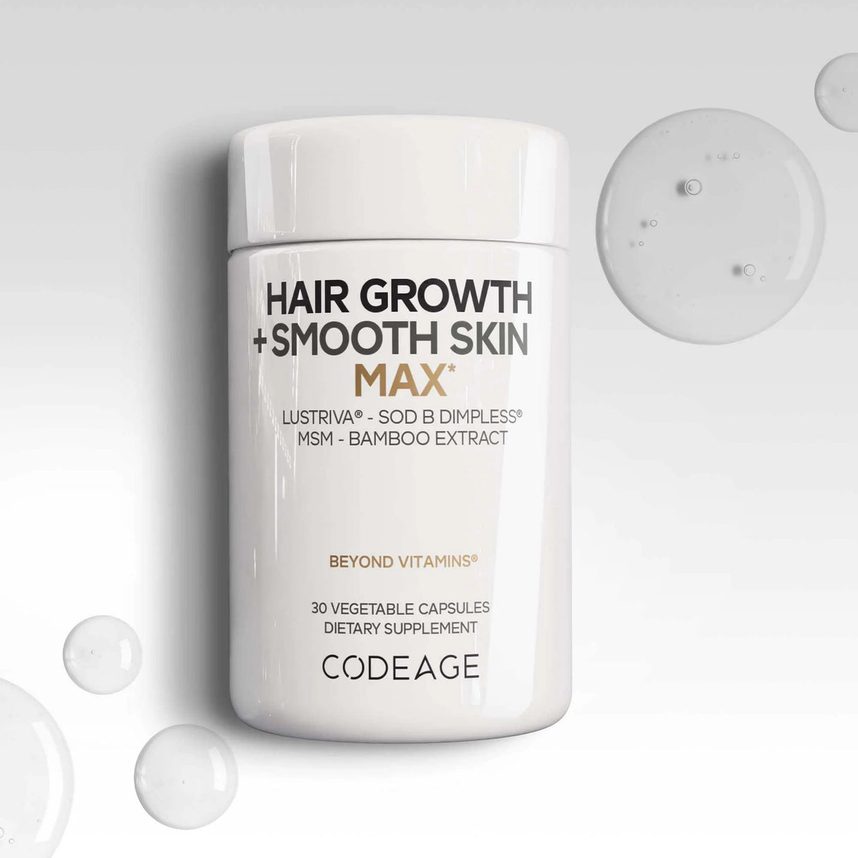 Codeage Hair Growth + Smooth Skin Max Advanced Beauty Support Formula