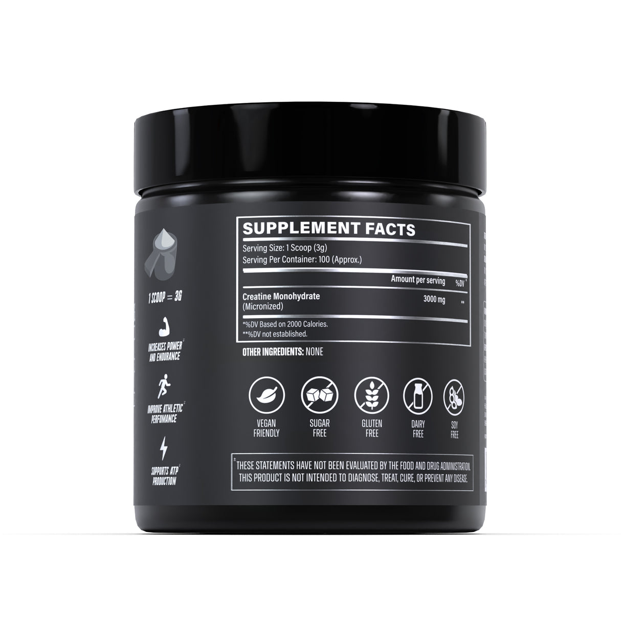 HC Nutrition 100% Micronized Creatine Monohydrate 3000 mg