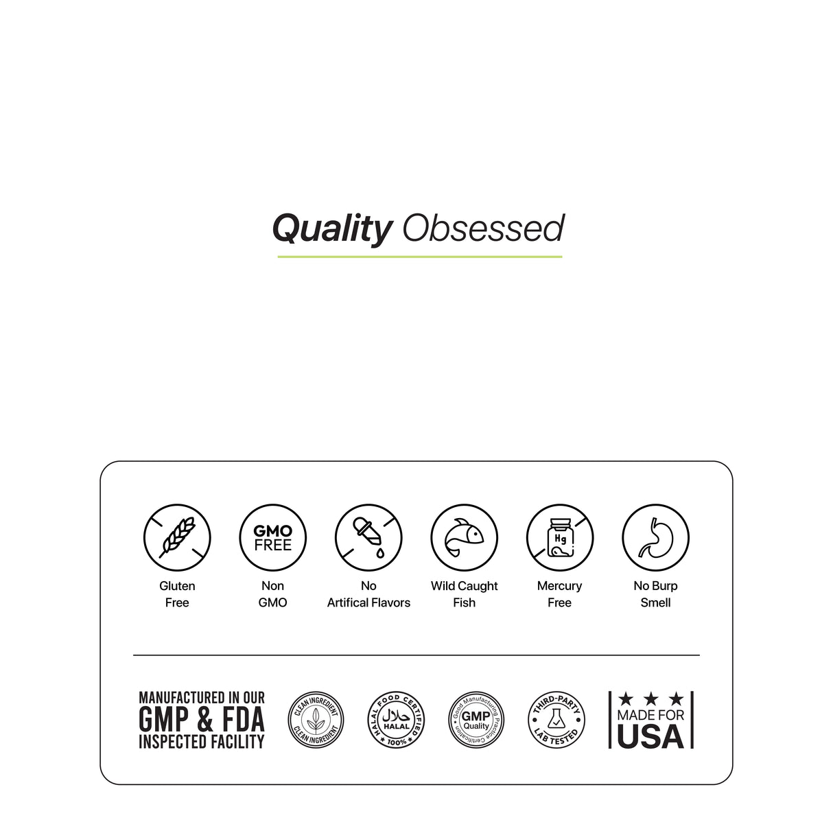 HC Nutrition Double Strength Omega 3 Fish Oil | 60 Softgels