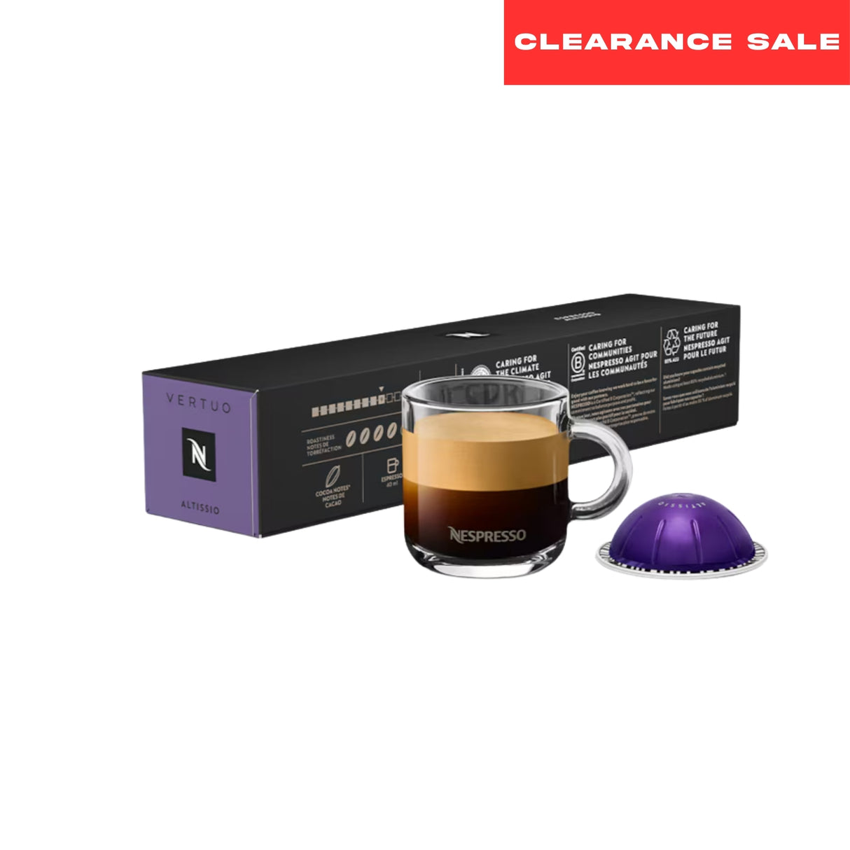 Nespresso Vertuo Espresso Altissio 70 G