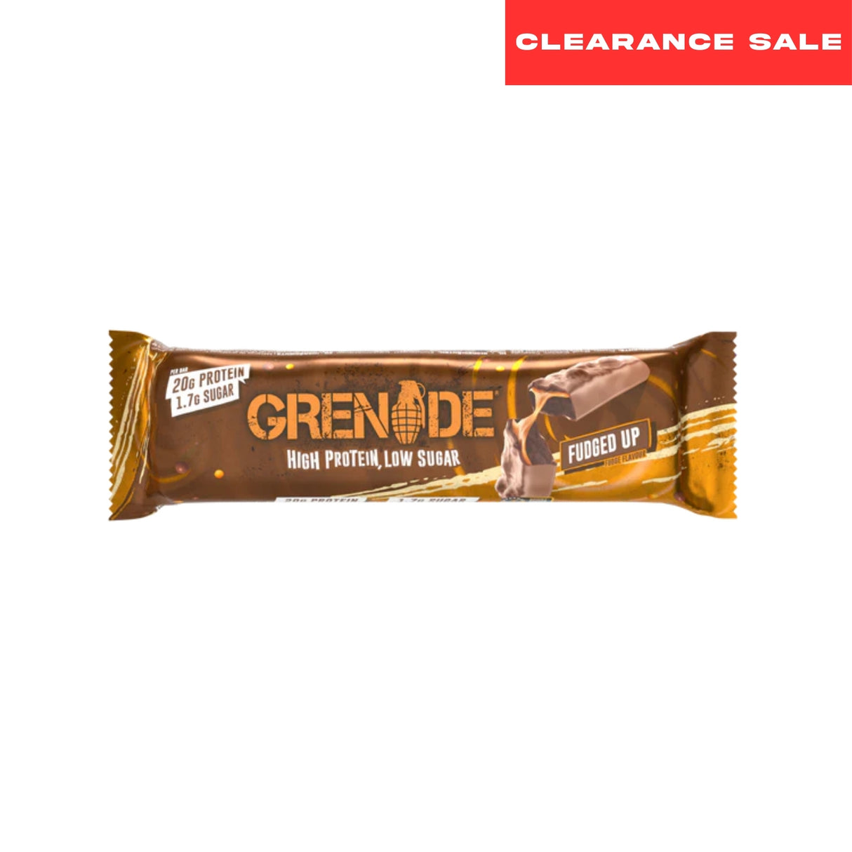 Grenade Fudged Up High Protein Bar Low Sugar 60gm
