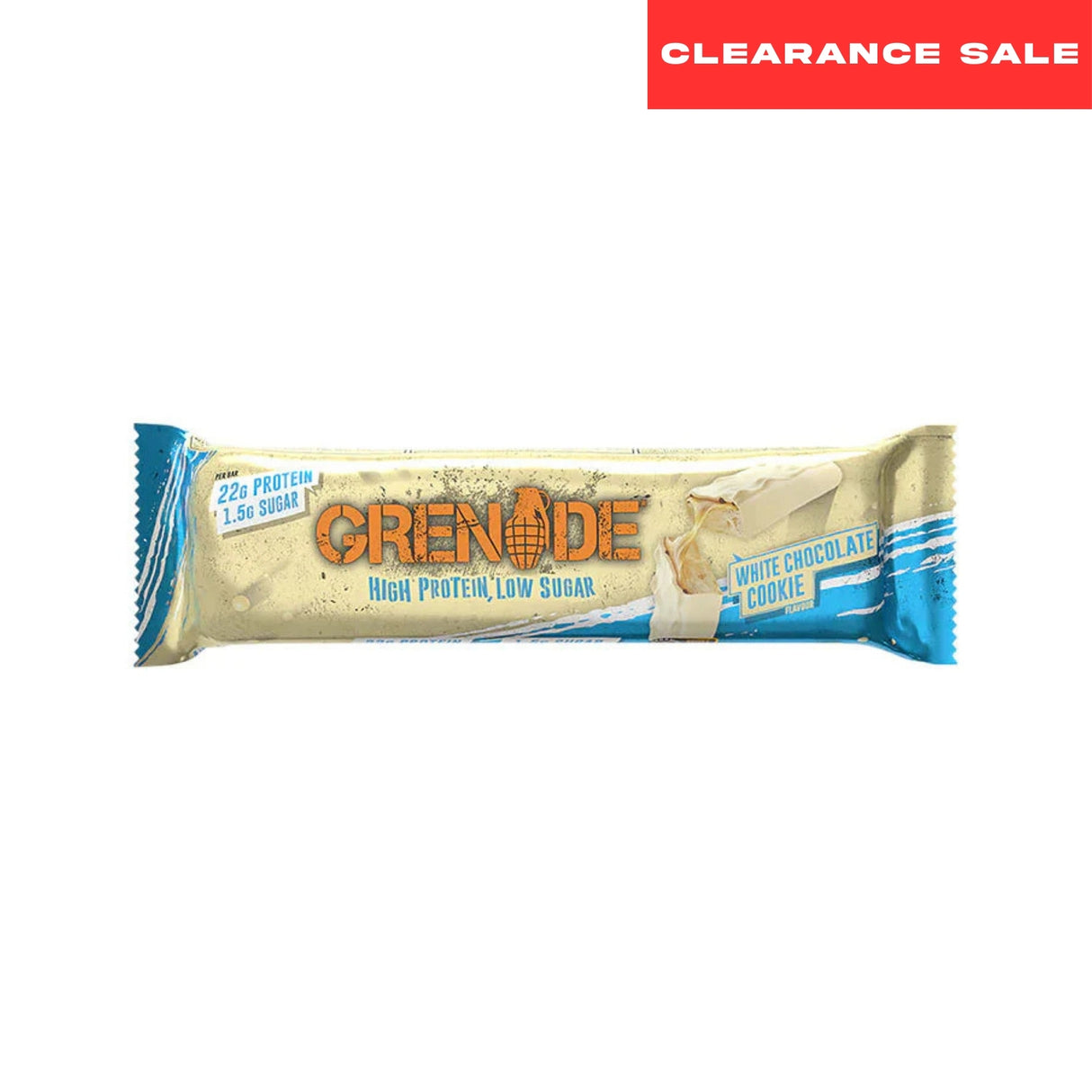 GRENADE PROTEIN BAR WHITE CHOCOLATE COOKIE 60g - Klouds