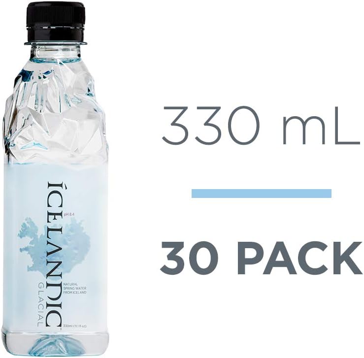 Icelandic Glacial Natural Spring Alkaline Water, 30 X 330 ml