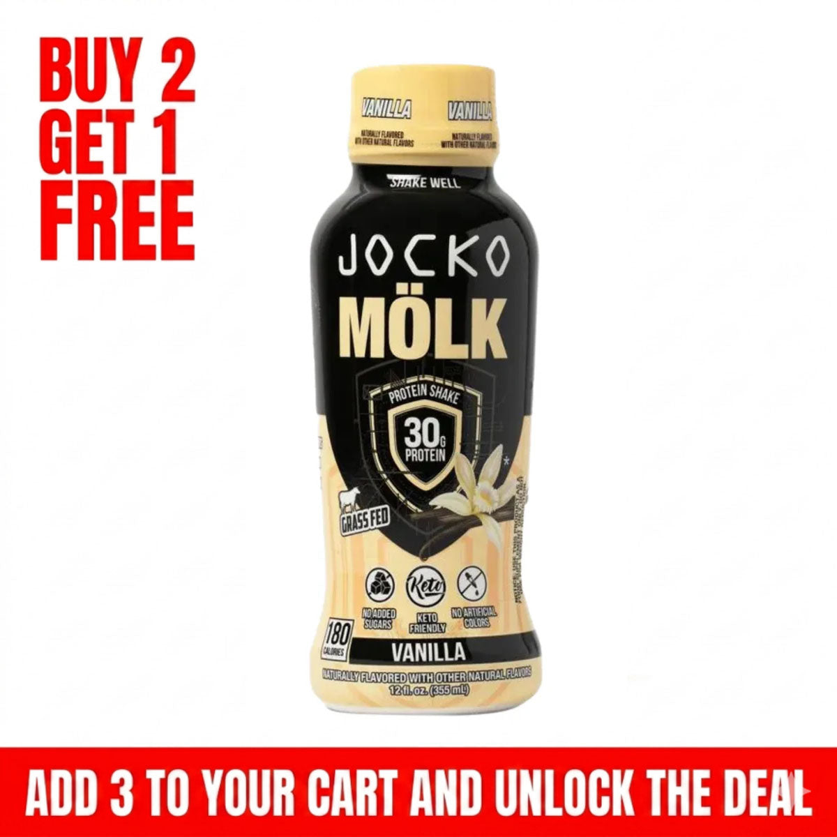 Jocko Molk Grass Fed Protein Shakes 30g