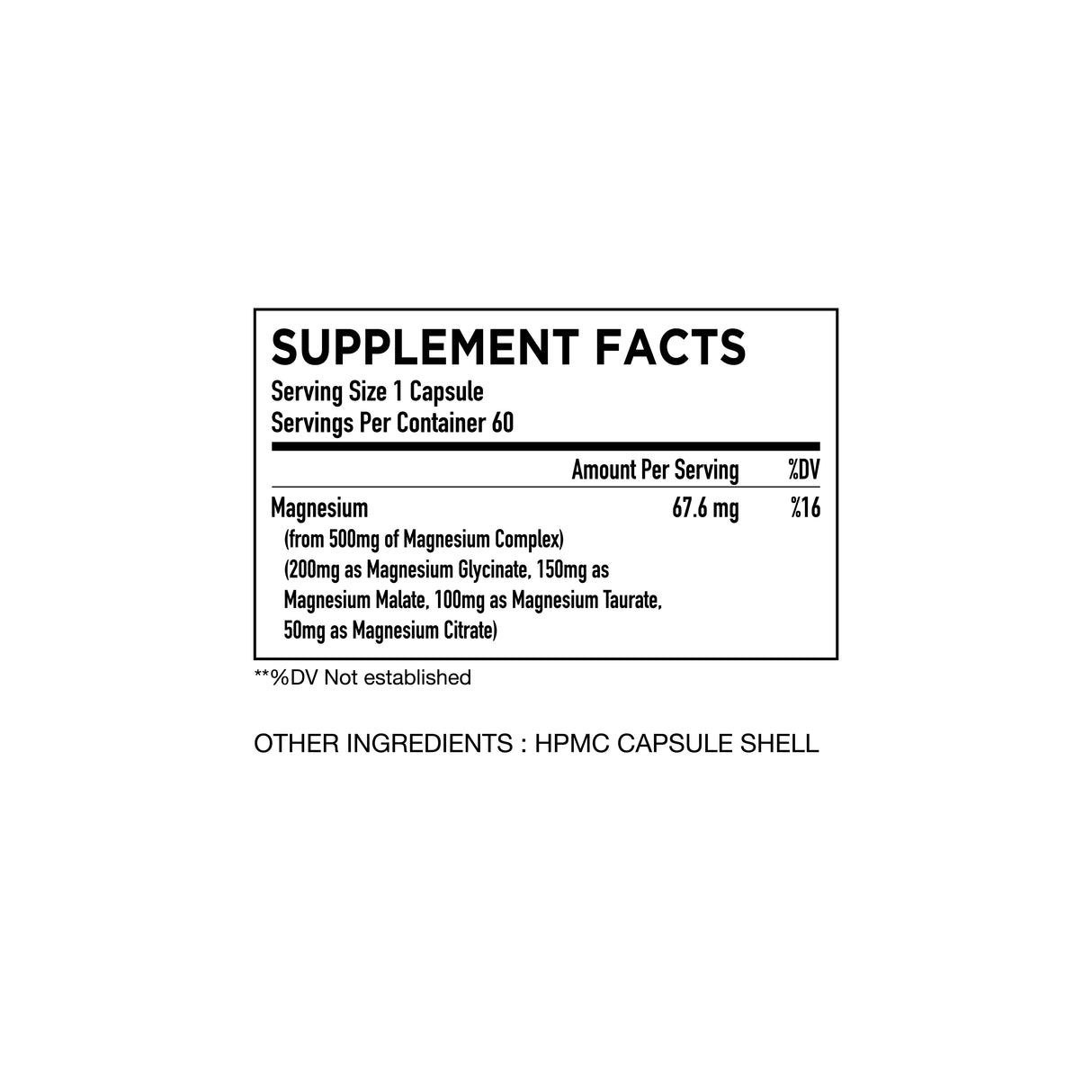 HC Nutrition Magnesium Complex