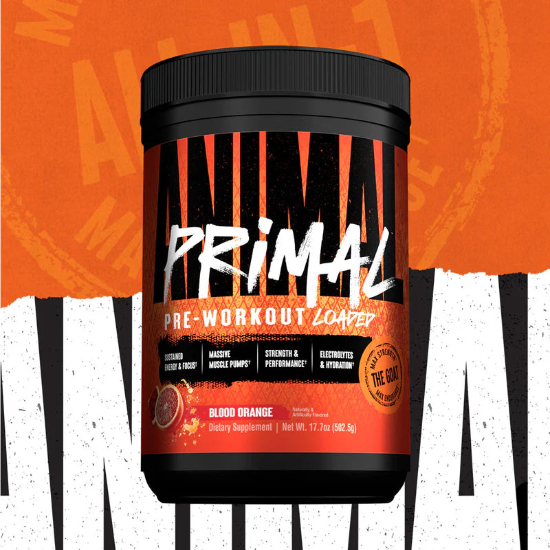 Animal Primal Pre Workout Loaded Blood Orange 502g