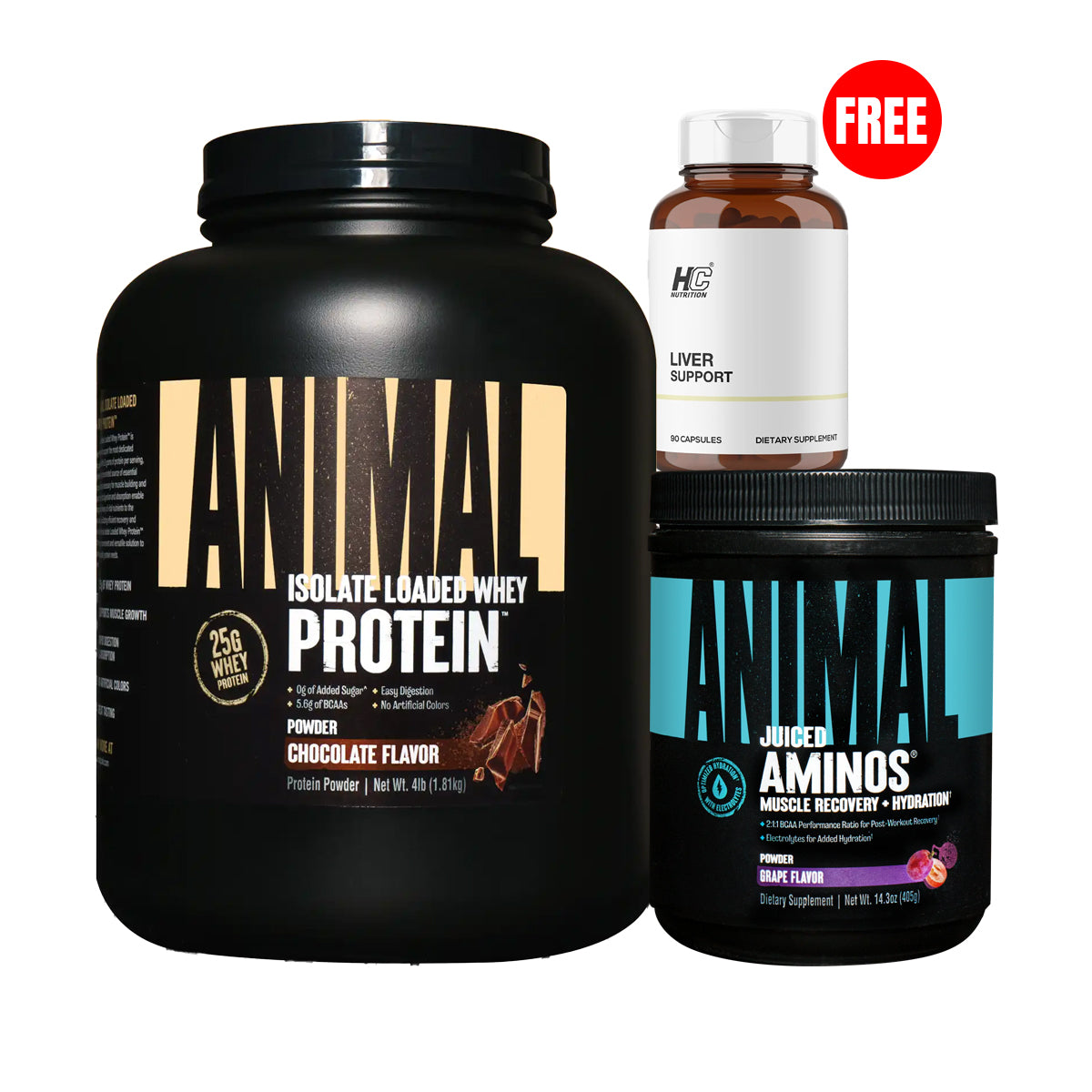 Animal protein, Animal Juiced Amino Get HC Liver Support Free