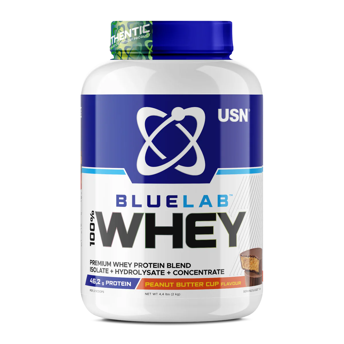 USN Blue Lab 100% Whey Protein 2 kg Peanut Butter