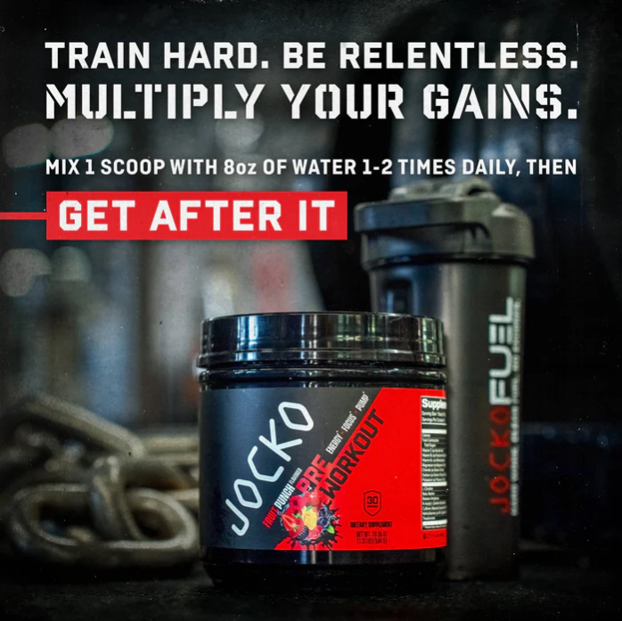 Jocko Pre Workout Fruit Punch 594g