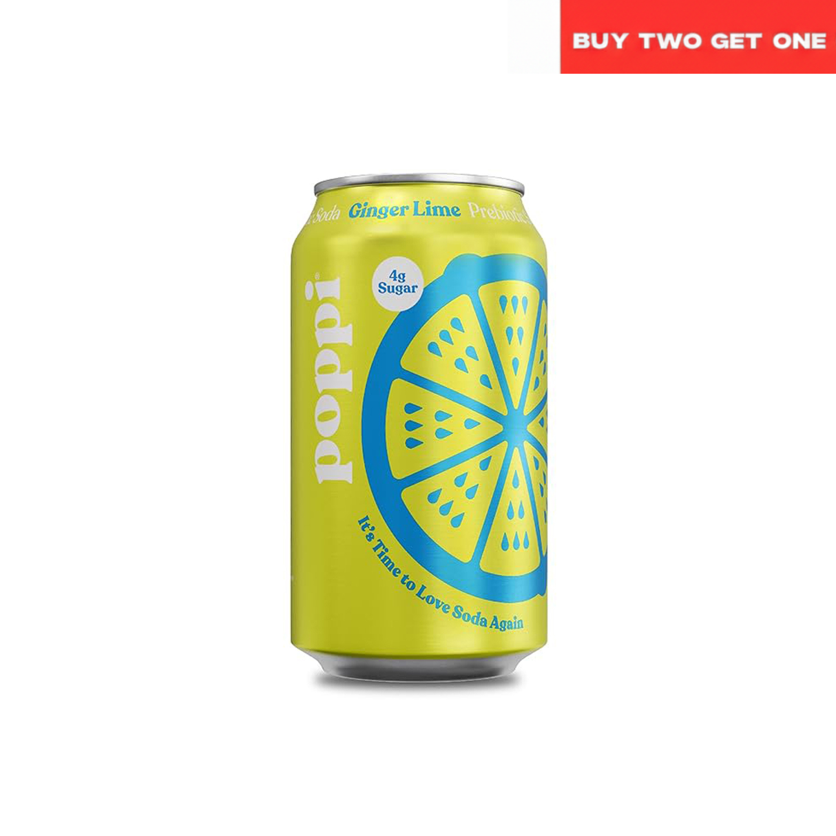 Poppi Ginger Lime Prebiotic Soda (355ml) Ramadan deal - Klouds