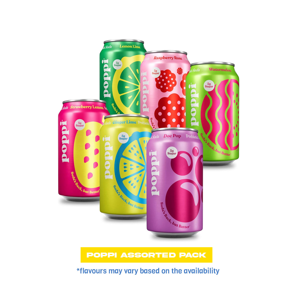 Poppi Assorted Pack of 6