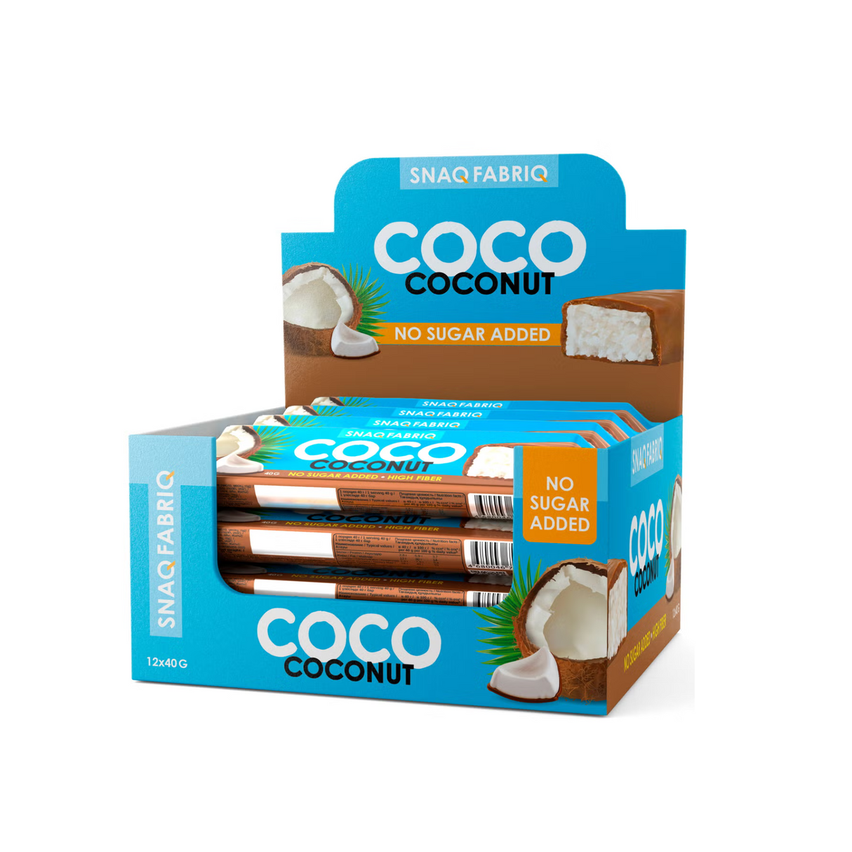 Snaq Fabriq Protein Bar Low Sugar Snack for Energy & Recovery 40g