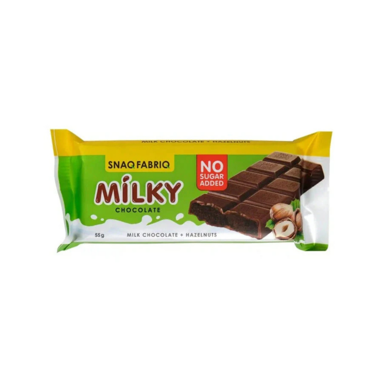 Snaq Fabriq Milky Chocolate Bar 55g