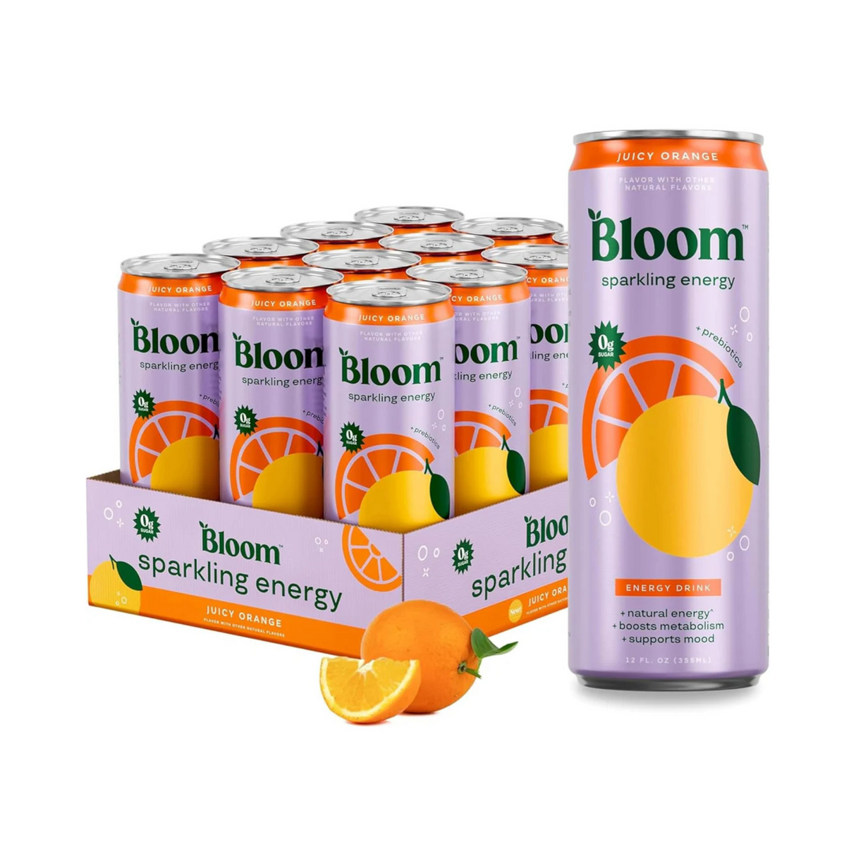 Bloom Nutrition Sparkling Energy Drink 355ml Box of 12