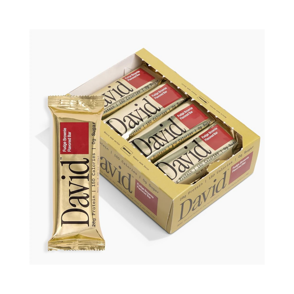 David High Protein Bars No Sugar 28 g Protein Box of 12