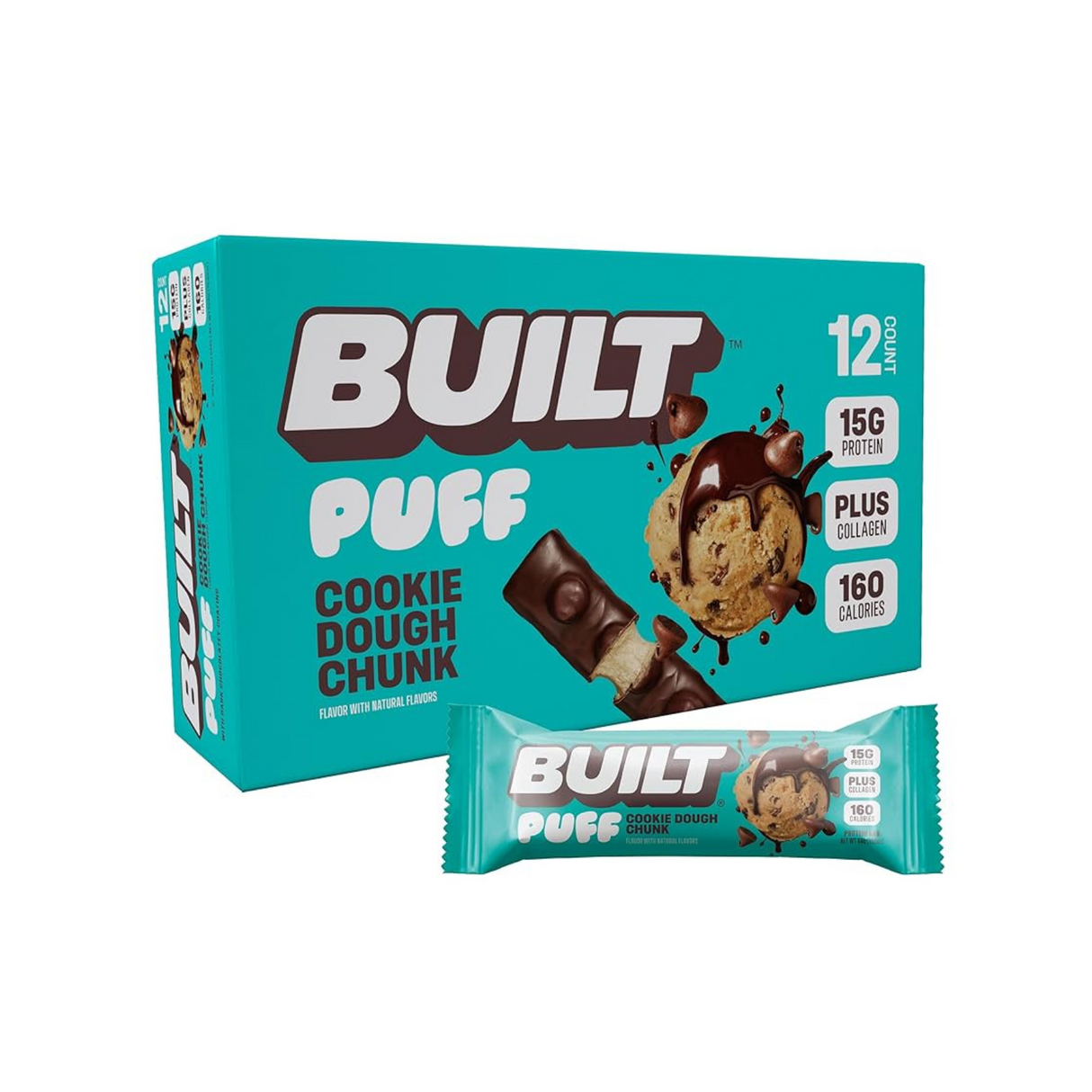 Built Bar Puff Protein Bars 17g Box of 12