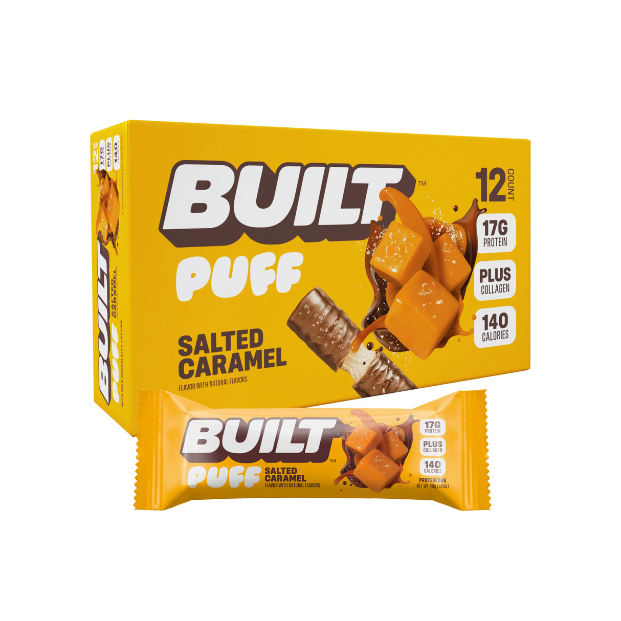 Built Bar Puff Protein Bars 17g Box of 12